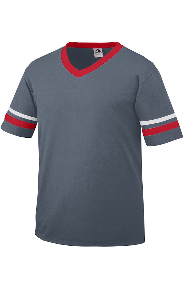 Augusta Sportswear 360 Graphite / Red / White