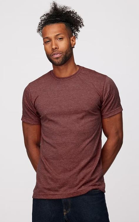 Tultex 0241TC Heather Burgundy Unisex 