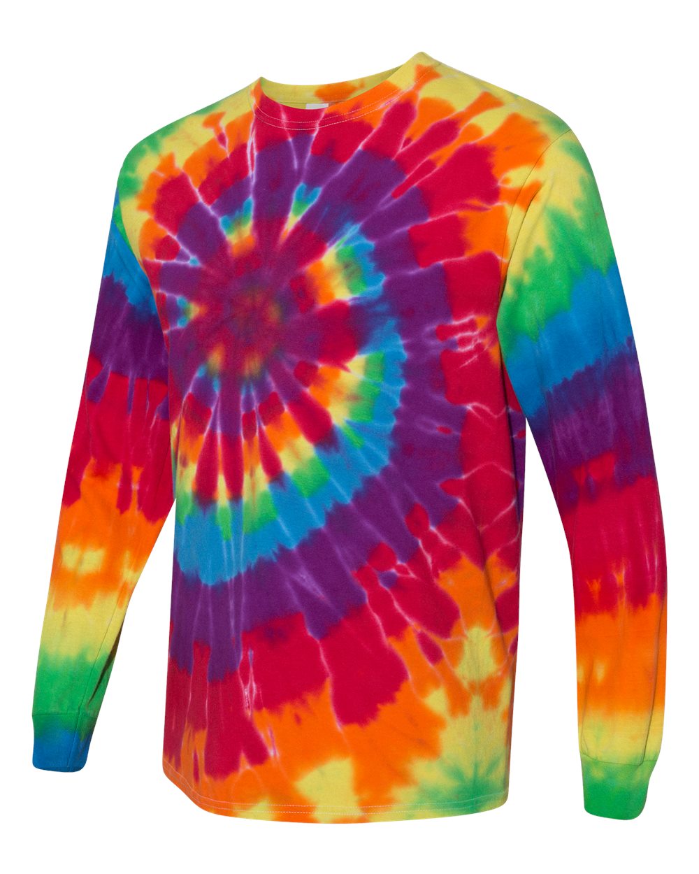 how to spiral tie dye long sleeve shirts