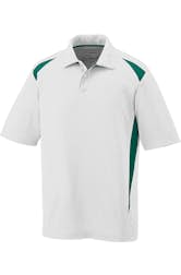 White / Dark Green