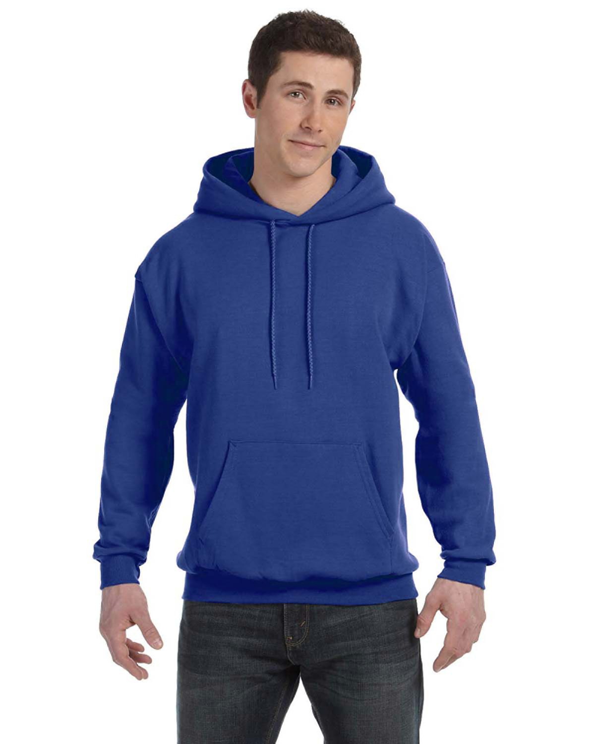 1 Smoke Grey Hanes P170 Mens EcoSmart Hooded Sweatshirt XL 1 Deep Forest