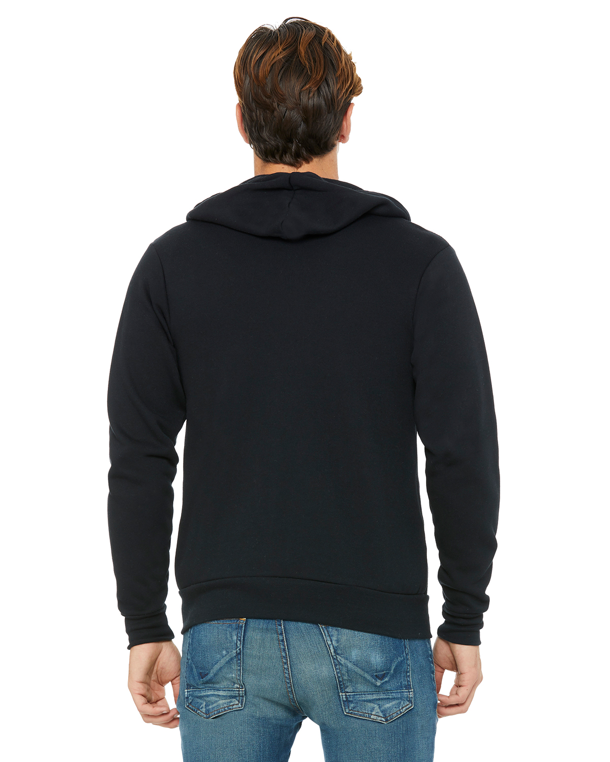 Bella Canvas 3739 Unisex Poly Cotton Sponge Fleece Full Zip Hooded  Sweatshirt | Jiffy Shirts