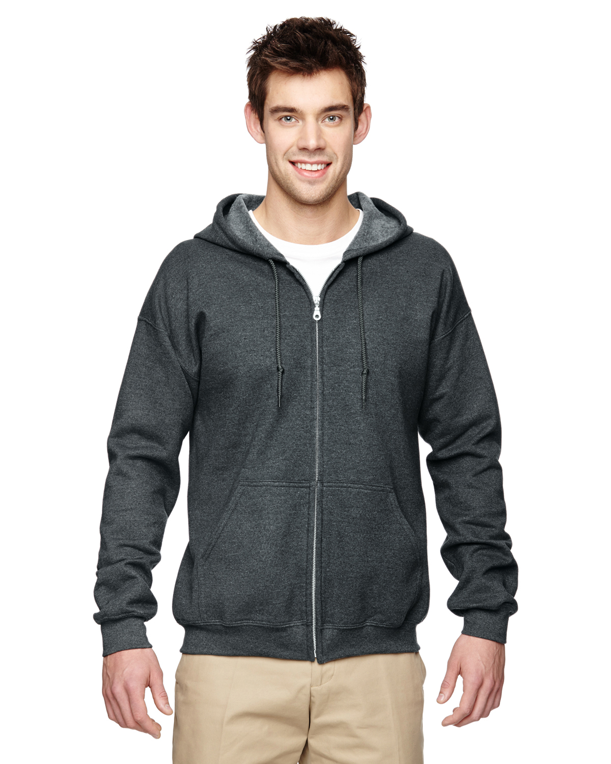 gildan hoodie dark heather