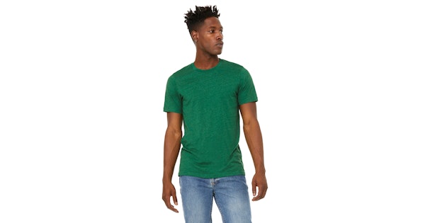 Download Bella Canvas 3301c Heather Grass Green Unisex Sueded T Shirt