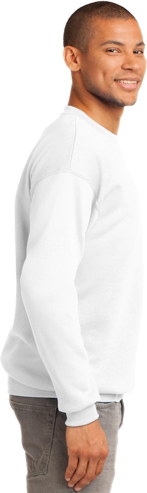 Port & Company PC90 Essential Fleece Crewneck Sweatshirt - White - XL