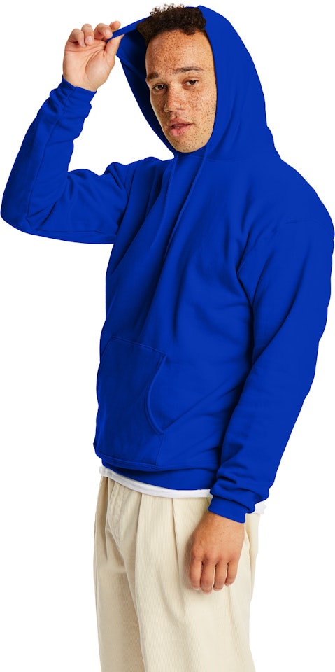 Hanes P170 Ecosmart Pullover Hooded Sweatshirt - Navy - 4XL
