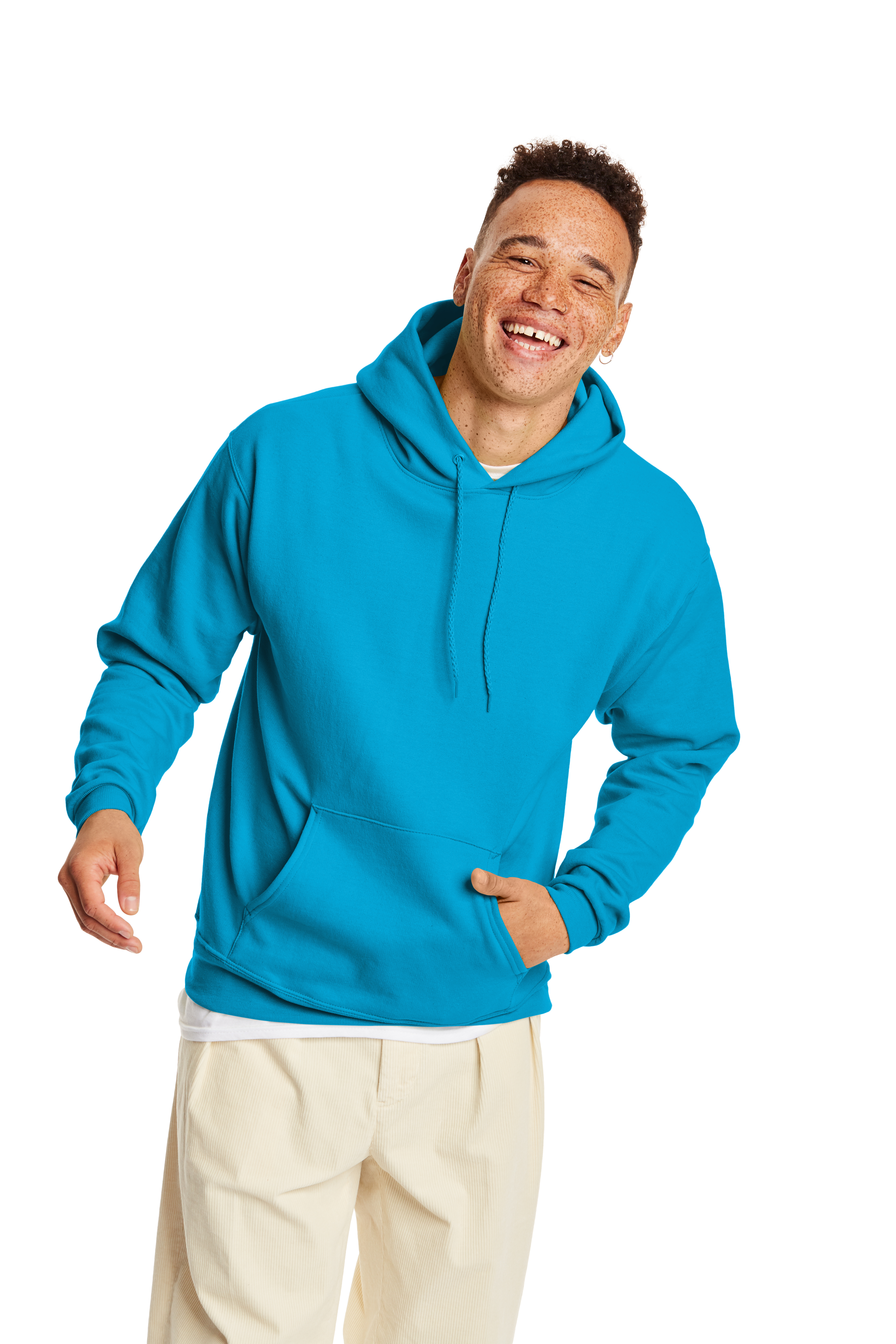 Hanes P473 Youth 7.8 Oz. Eco Smart® 50/50 Pullover Hoodie | Jiffy