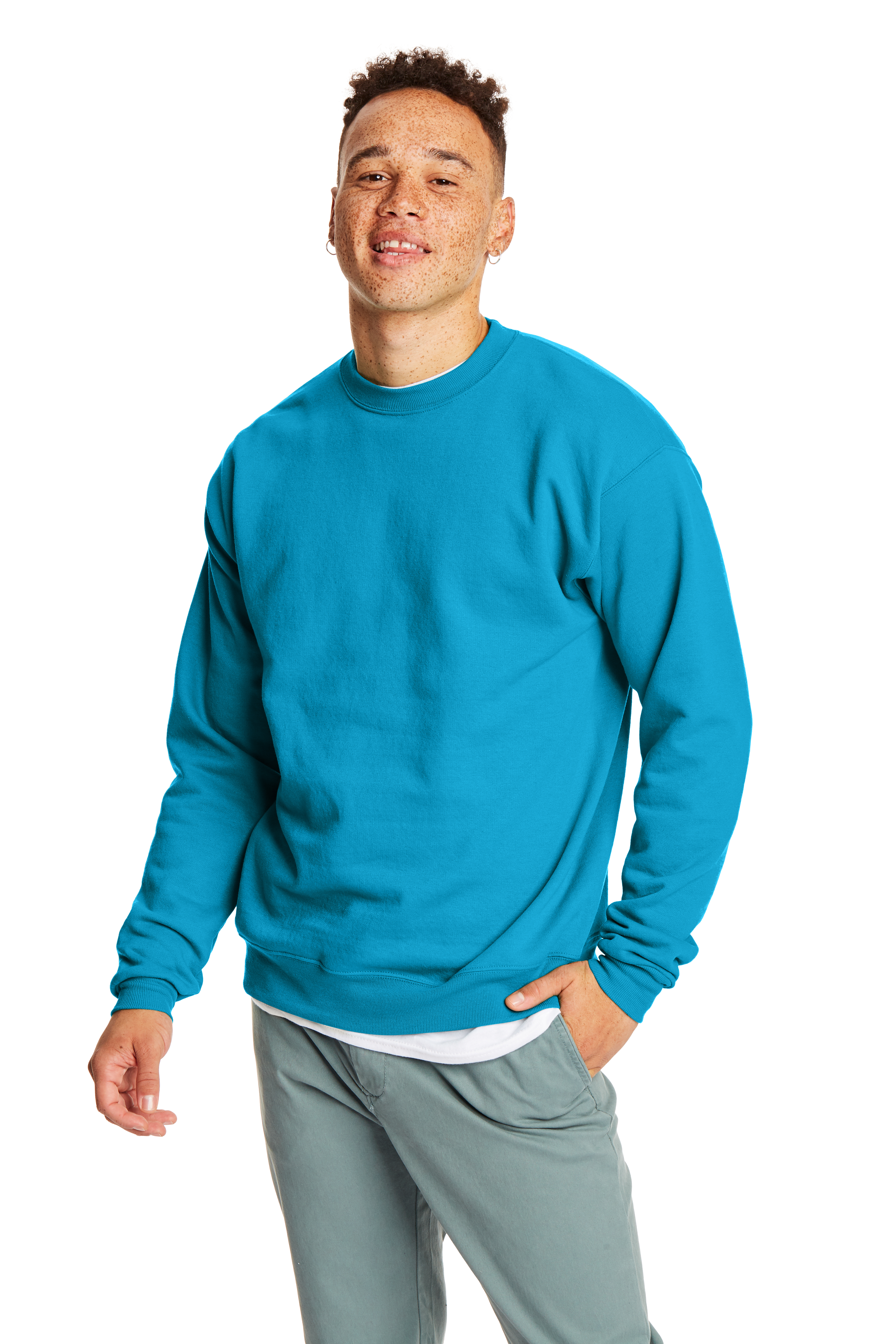 Hanes P473 Youth 7.8 Oz. Eco Smart® 50/50 Pullover Hoodie | Jiffy