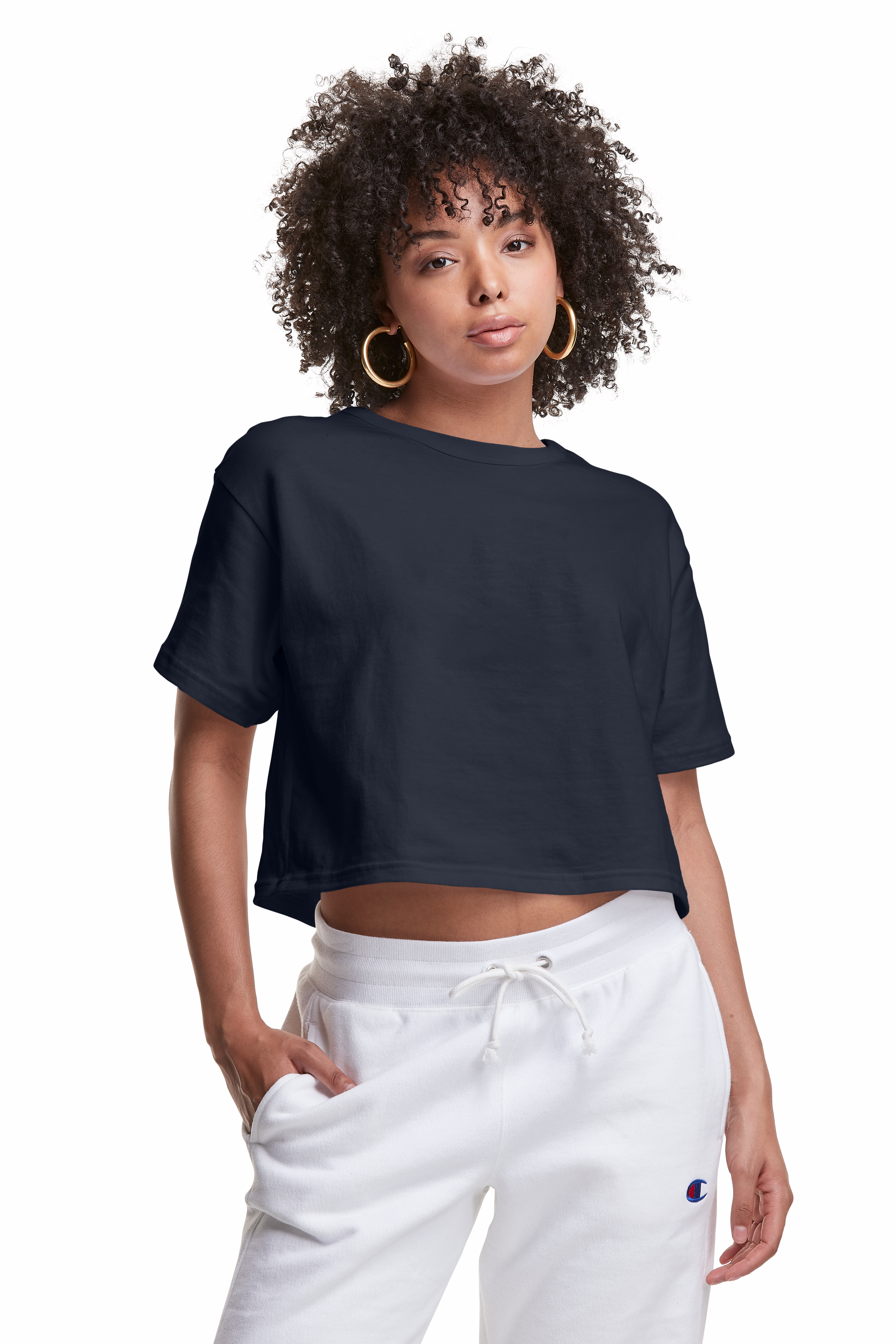 Champion crop t sales shirt