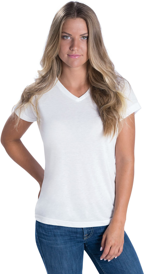 Sunday Best Women's Little Ribbed T-Shirt in White Size Large | Cotton/Polyester/Elastane