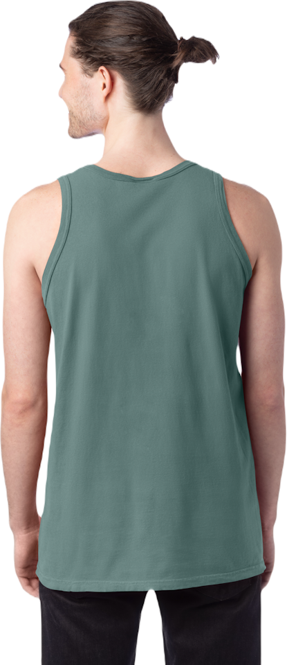 Hanes Mens ComfortWash Garment Dyed Sleeveless Tank Top, M, Mint 