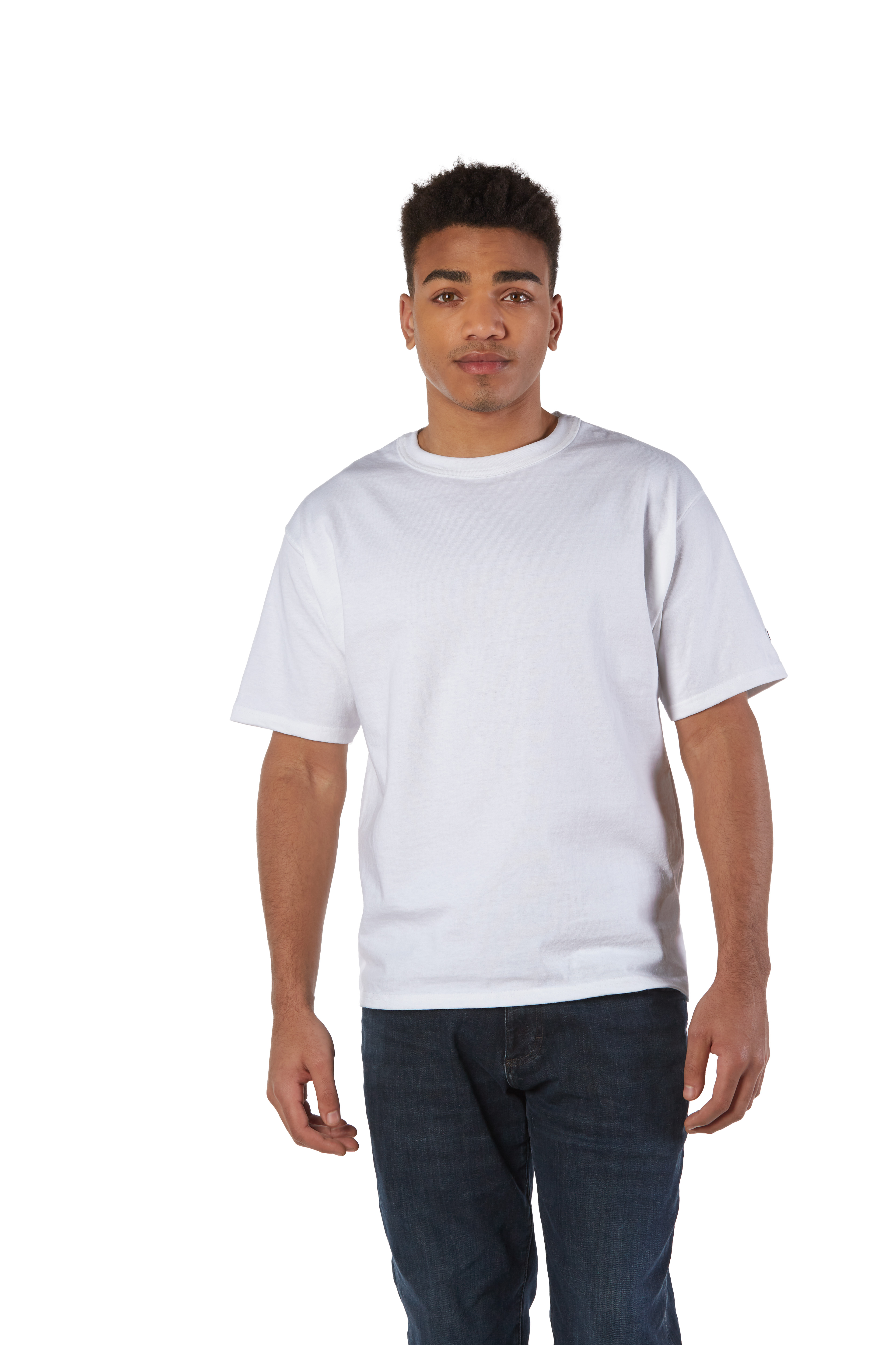 White champion tee outlet shirt