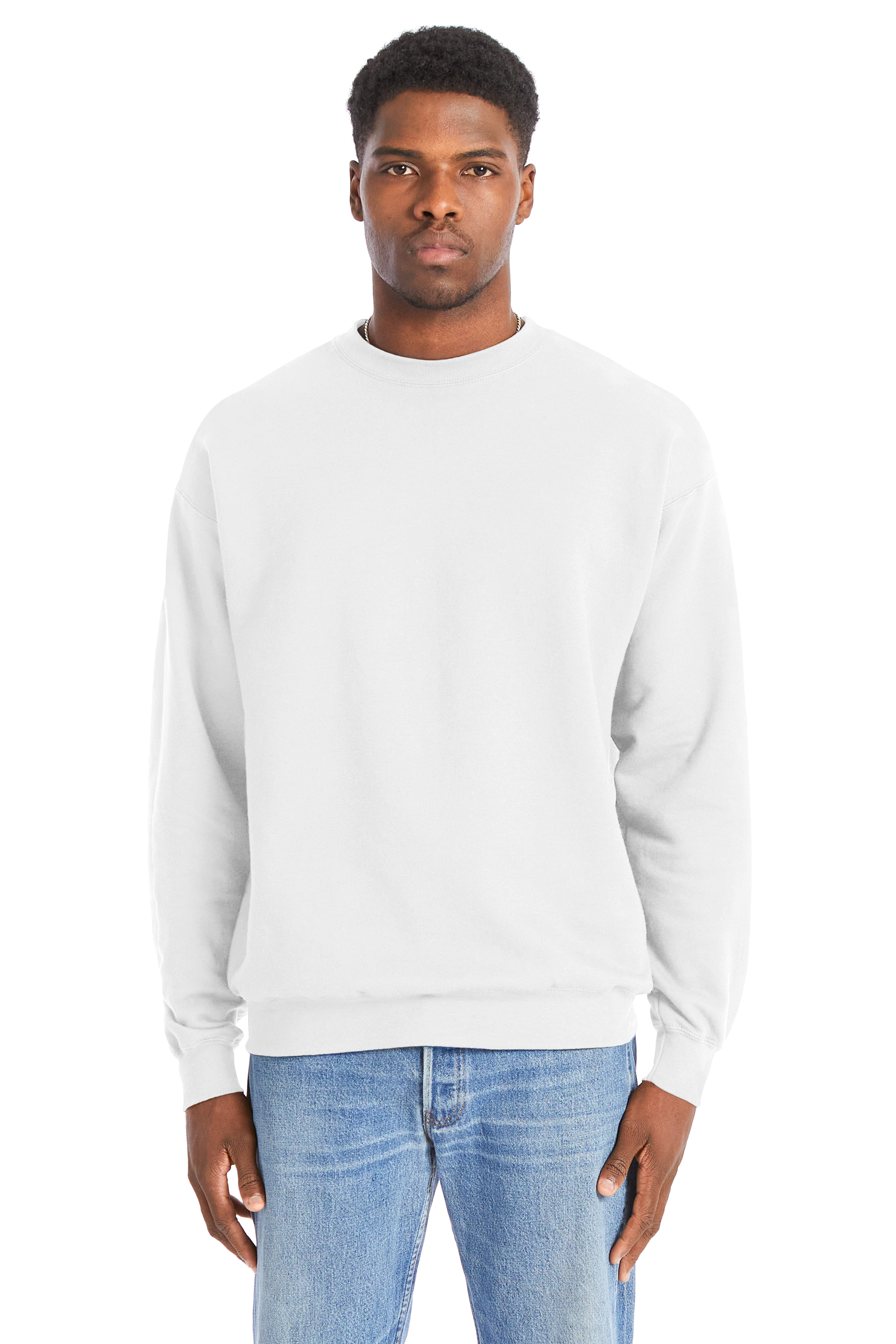 Hanes round neck discount sweatshirts