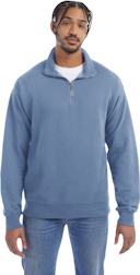 ComfortWash by Hanes - Garment-Dyed Quarter-Zip Sweatshirt