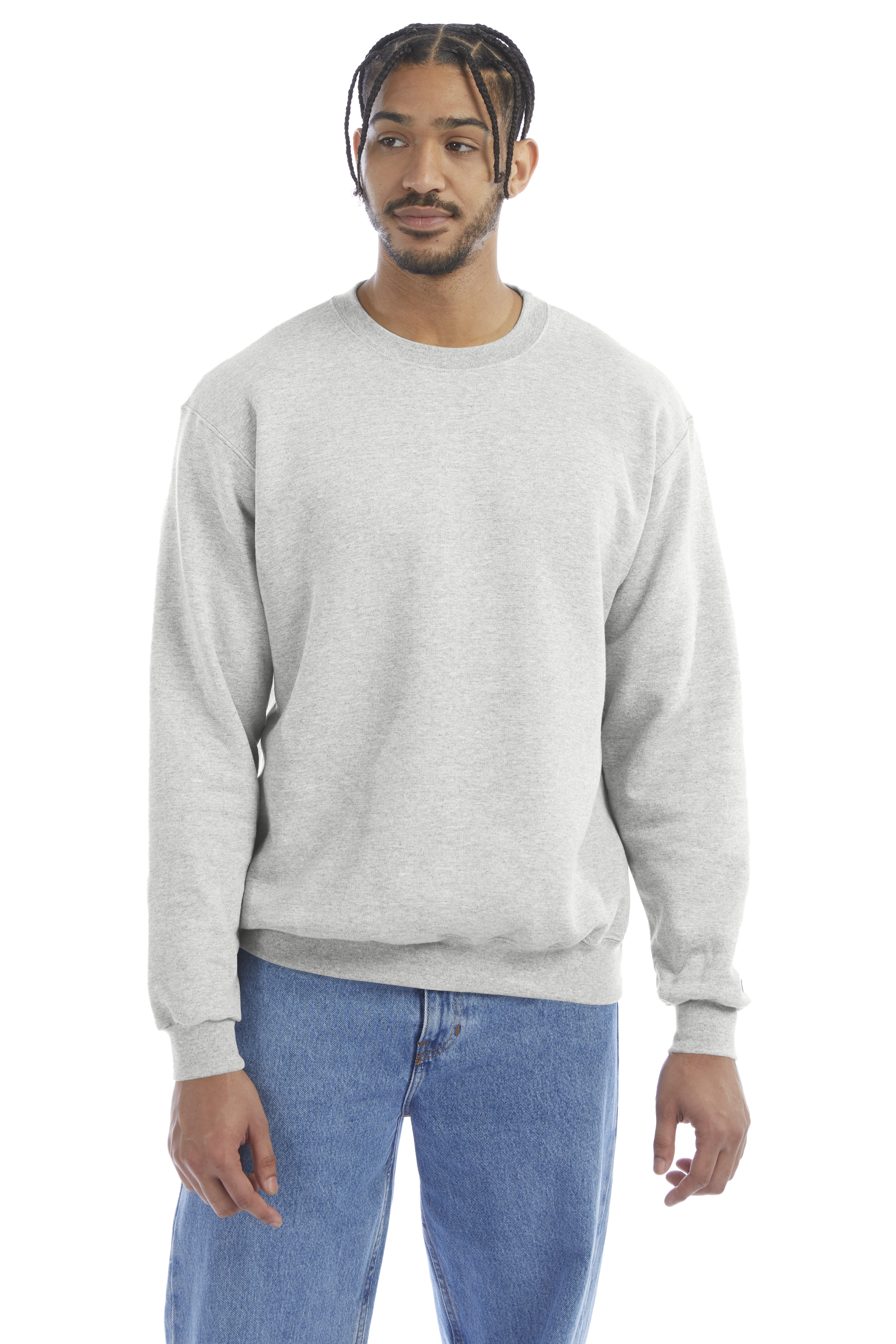 Champion sweater grey hotsell crew neck jeans