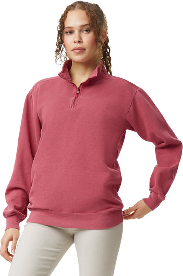 Ash & Erie Navy Quarter-Zip Sweatshirt for Short Men Navy / L