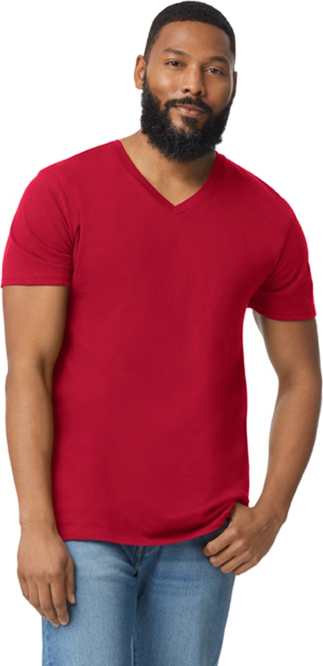 Men's Texas Rangers Royal/Red Solid V-Neck T-Shirt