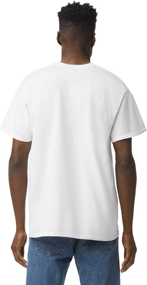 Gildan 5000 White Adult Heavy Cotton™ t shirts JiffyShirts