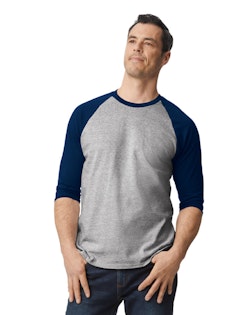 Gildan Men's Heavy Cotton™ 5.3 oz 3/4-Raglan Sleeve T-Shirt - G570