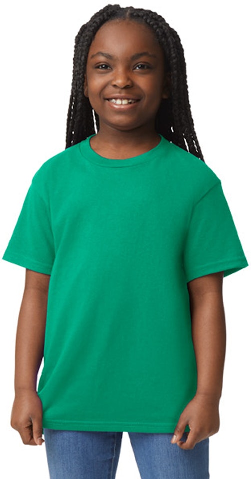 Gildan 5000B Youth Cotton T-Shirt - Kelly Green