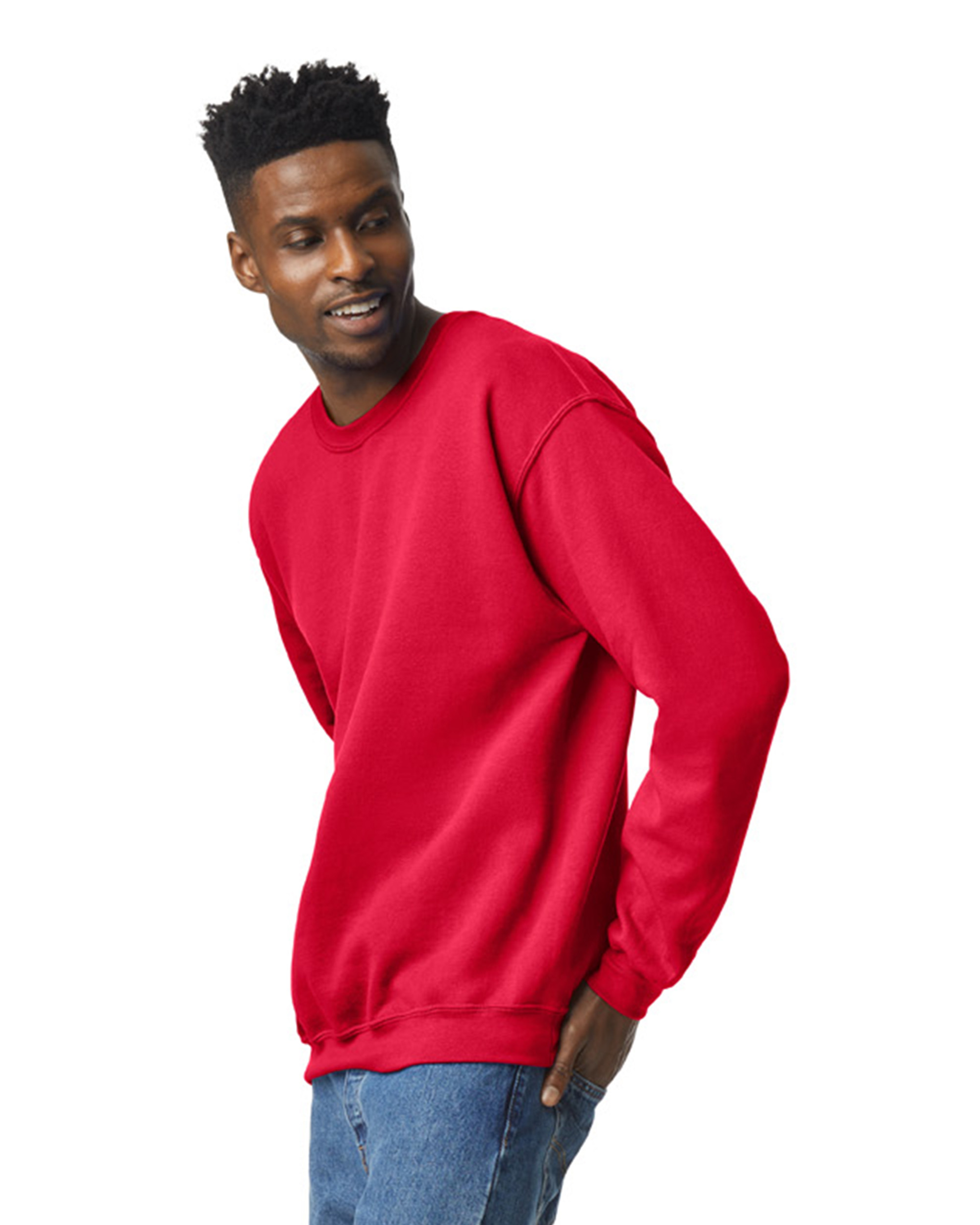 Red deals gildan sweatshirt