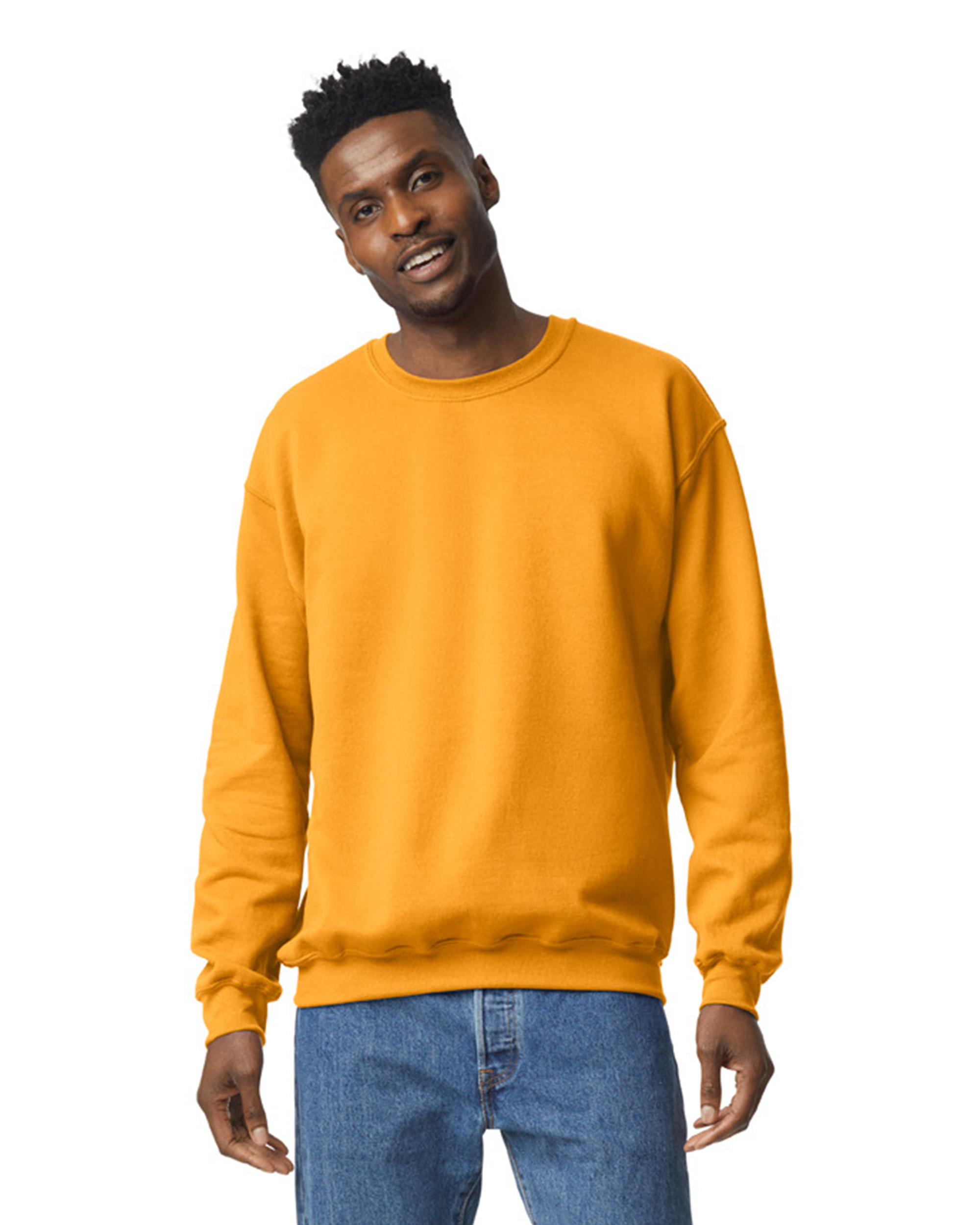 Gildan 18000 sweatshirt Gold Adult Heavy Blend™ Adult 8 oz., 50/50 ...