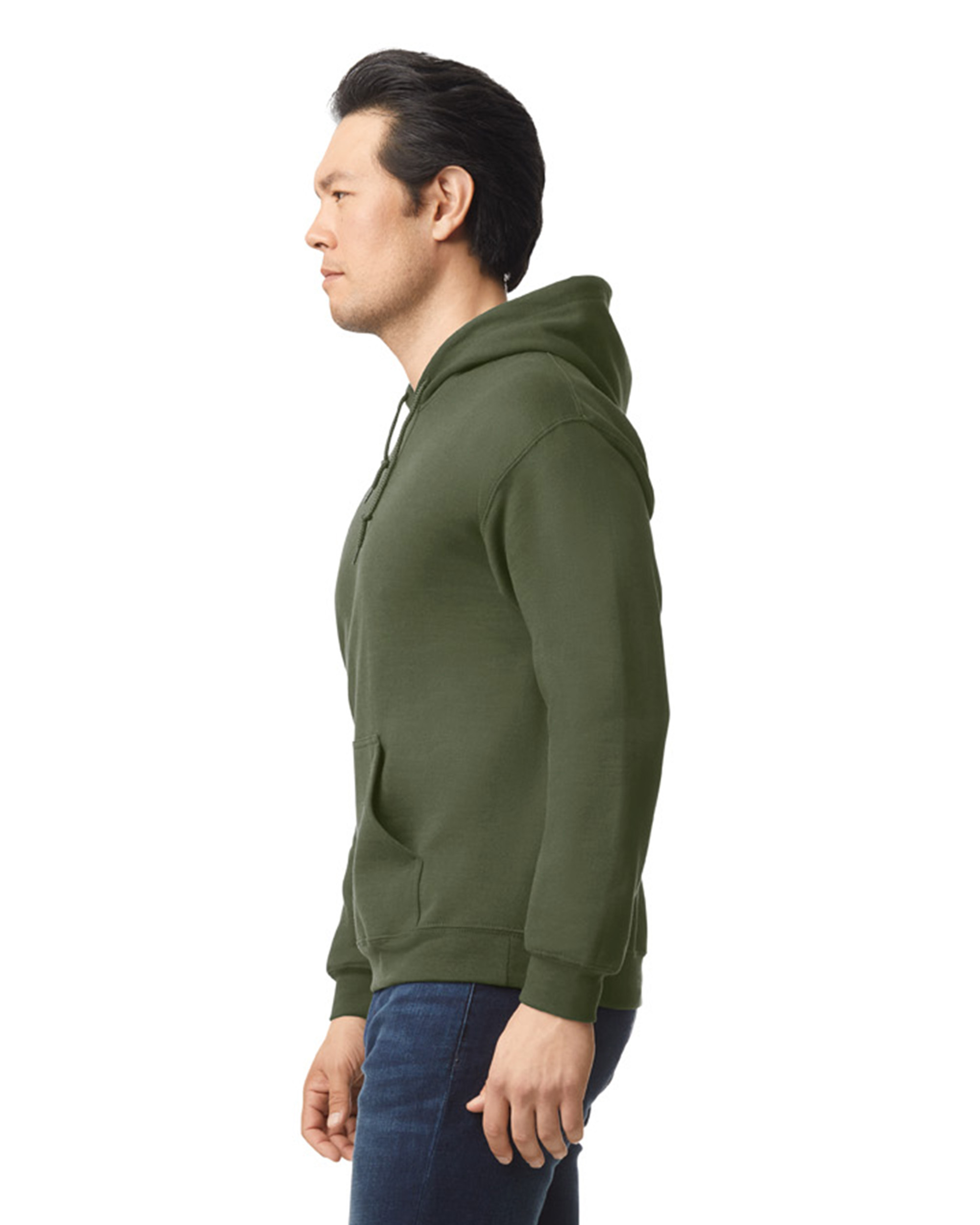 Gildan military green top hoodie