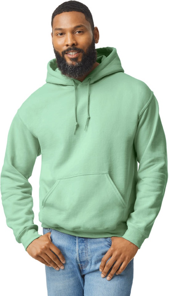 Gildan 18500 hoodie Mint Green Adult Heavy Blend™ 8 50/50 Hood JiffyShirts
