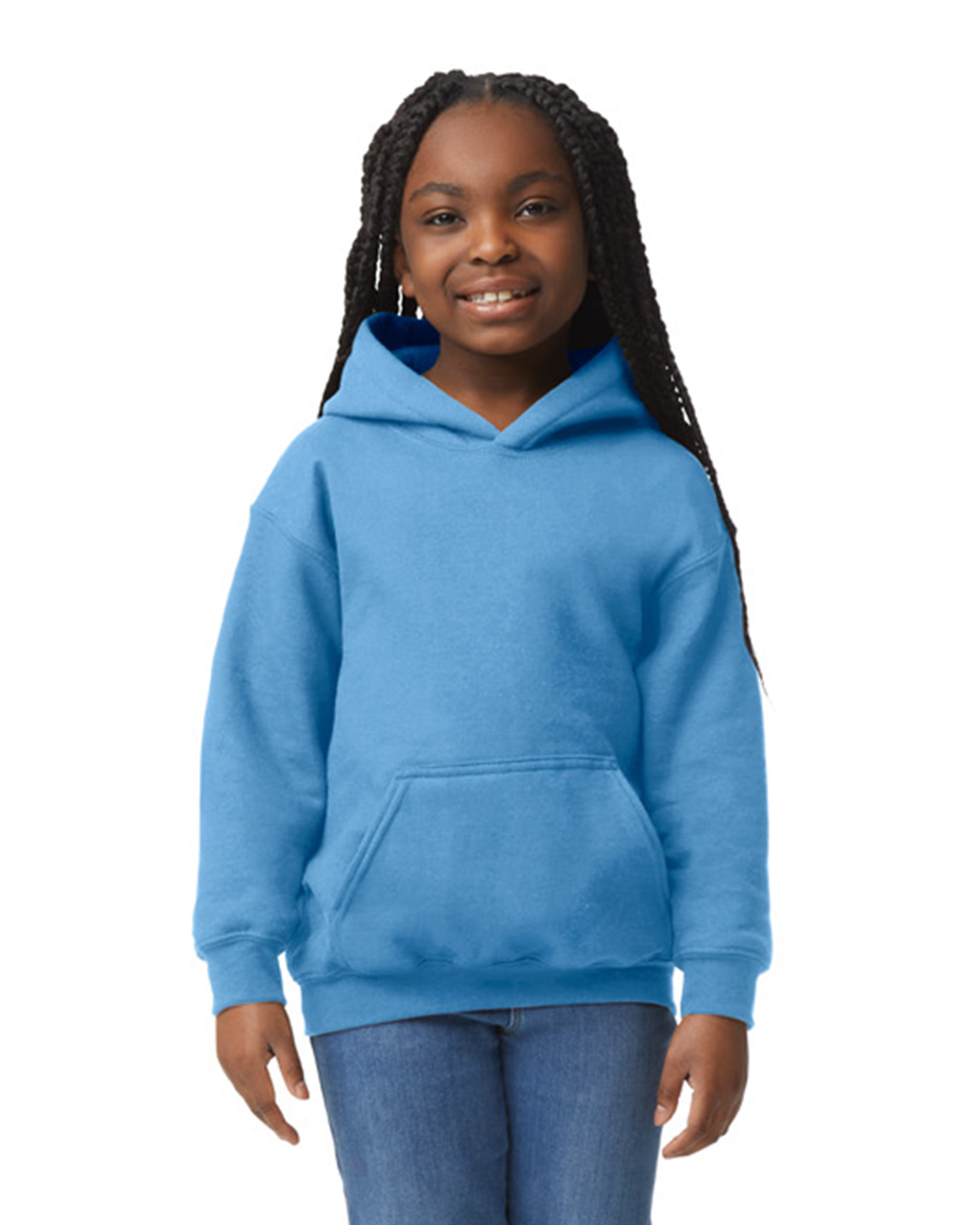 Hanes P473 Youth 7.8 Oz. Eco Smart® 50/50 Pullover Hoodie | Jiffy