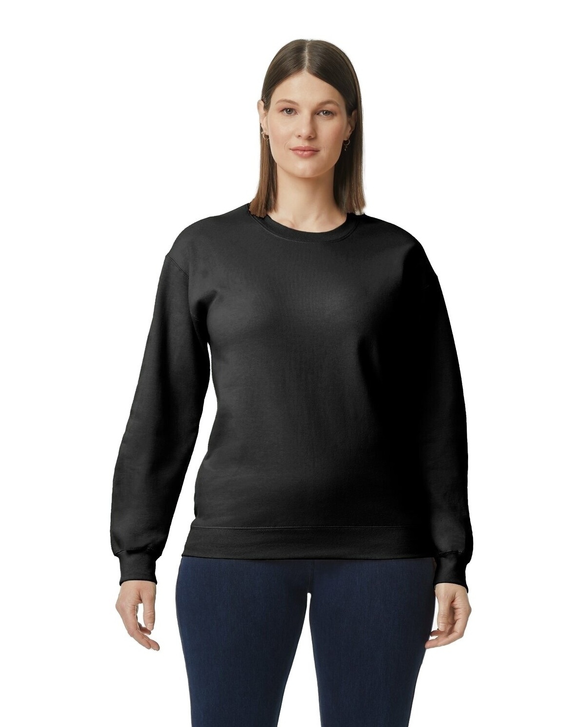 Black gildan online crewneck