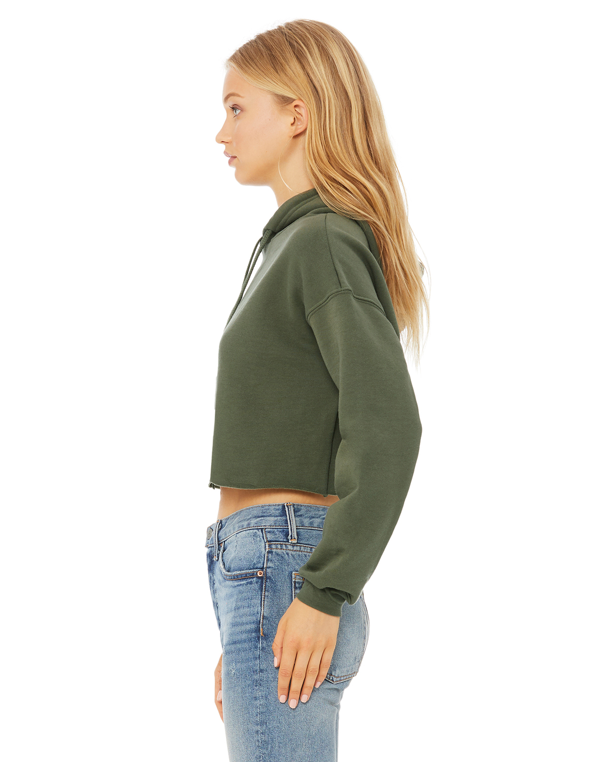 Download Bella + Canvas B7502 Heather Dust Ladies' Cropped Fleece ...