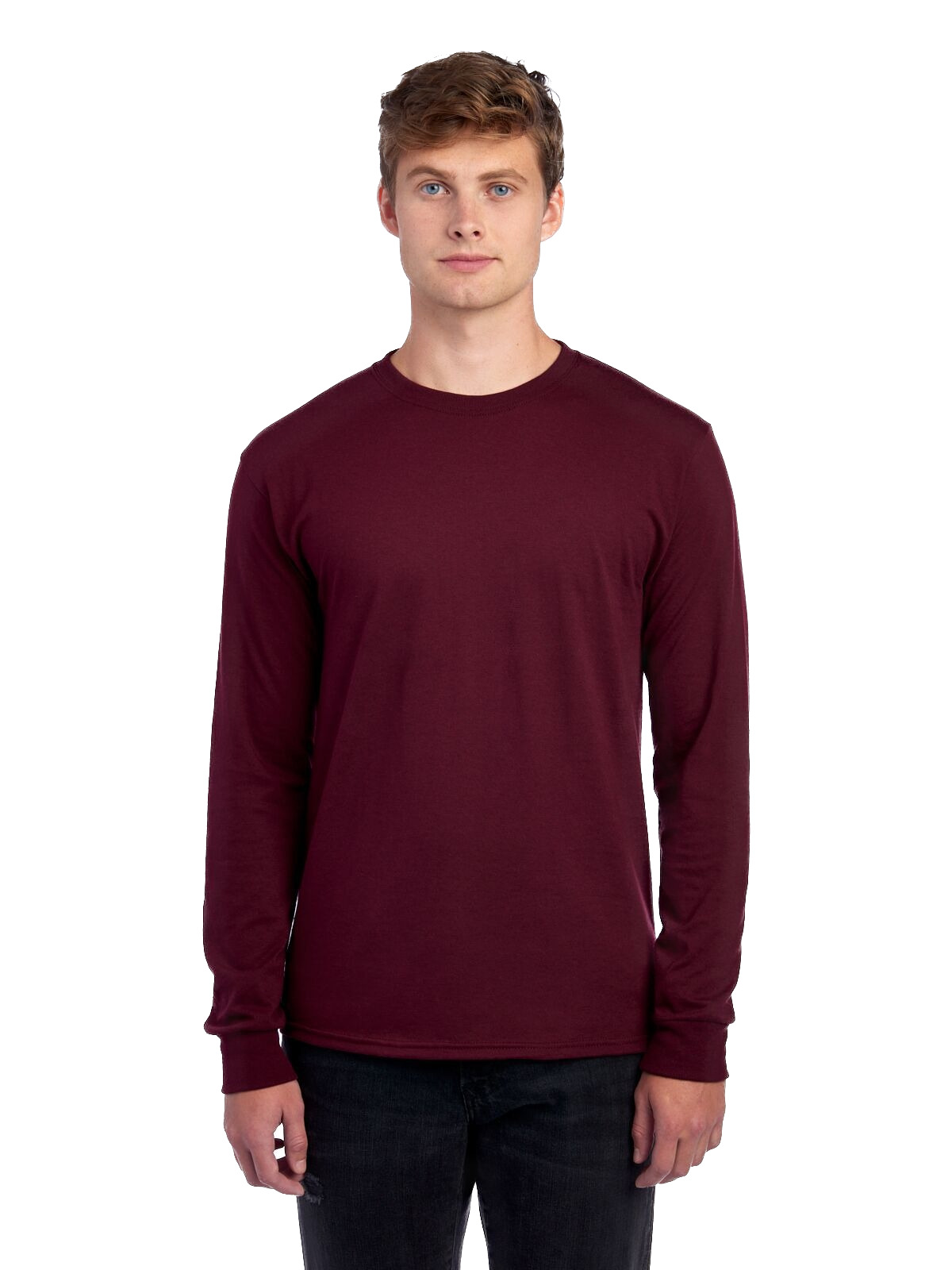 Maroon long sleeve store dri fit