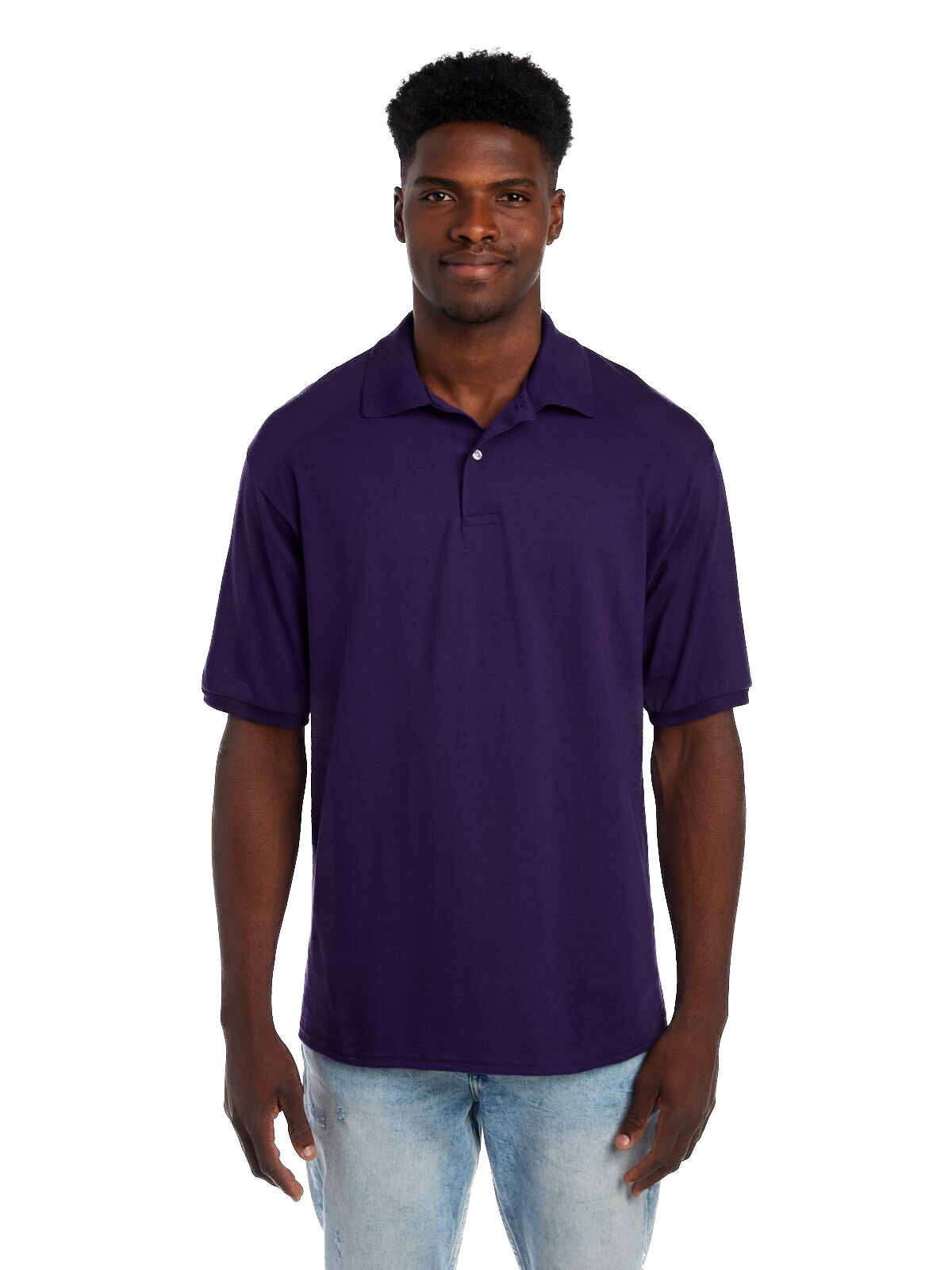 Grey and hotsell purple polo shirt