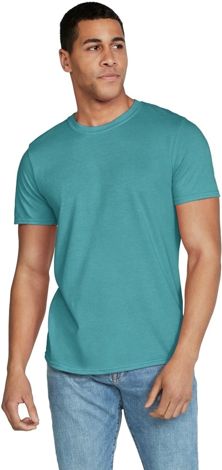 | Softstyle® 4.5 Heather 64000 Jiffy T Shirt Galapagos Shirts Blue Adult Gildan Oz.