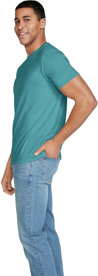 Gildan 64000 Heather Galapagos Blue Adult Softstyle® 4.5 Oz. T Shirt |  Jiffy Shirts