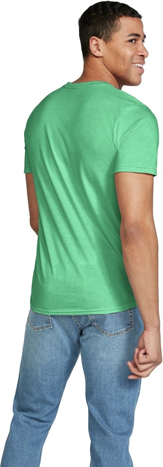 Gildan Camiseta unisex para niños de estilo suave (L) (verde irlandés),  Verde jaspeado (Heather Irish Green)