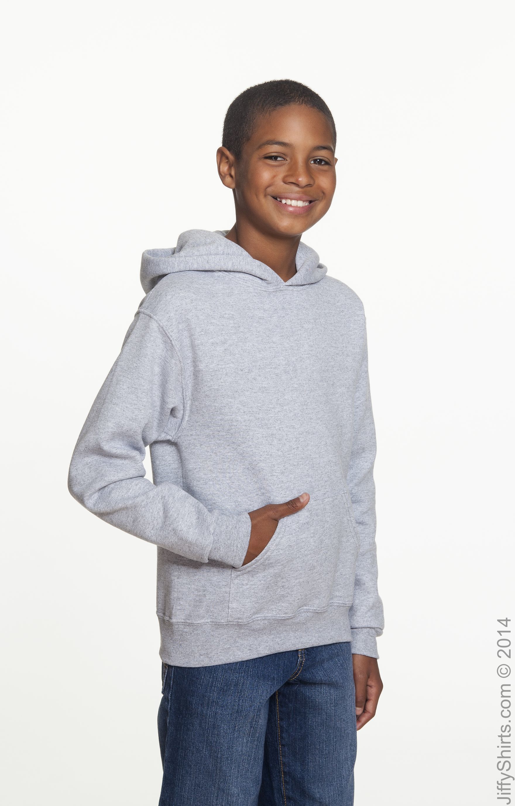 Jerzees 996Y Youth 8 Oz. NuBlend® Fleece Pullover Hood - JiffyShirts.com