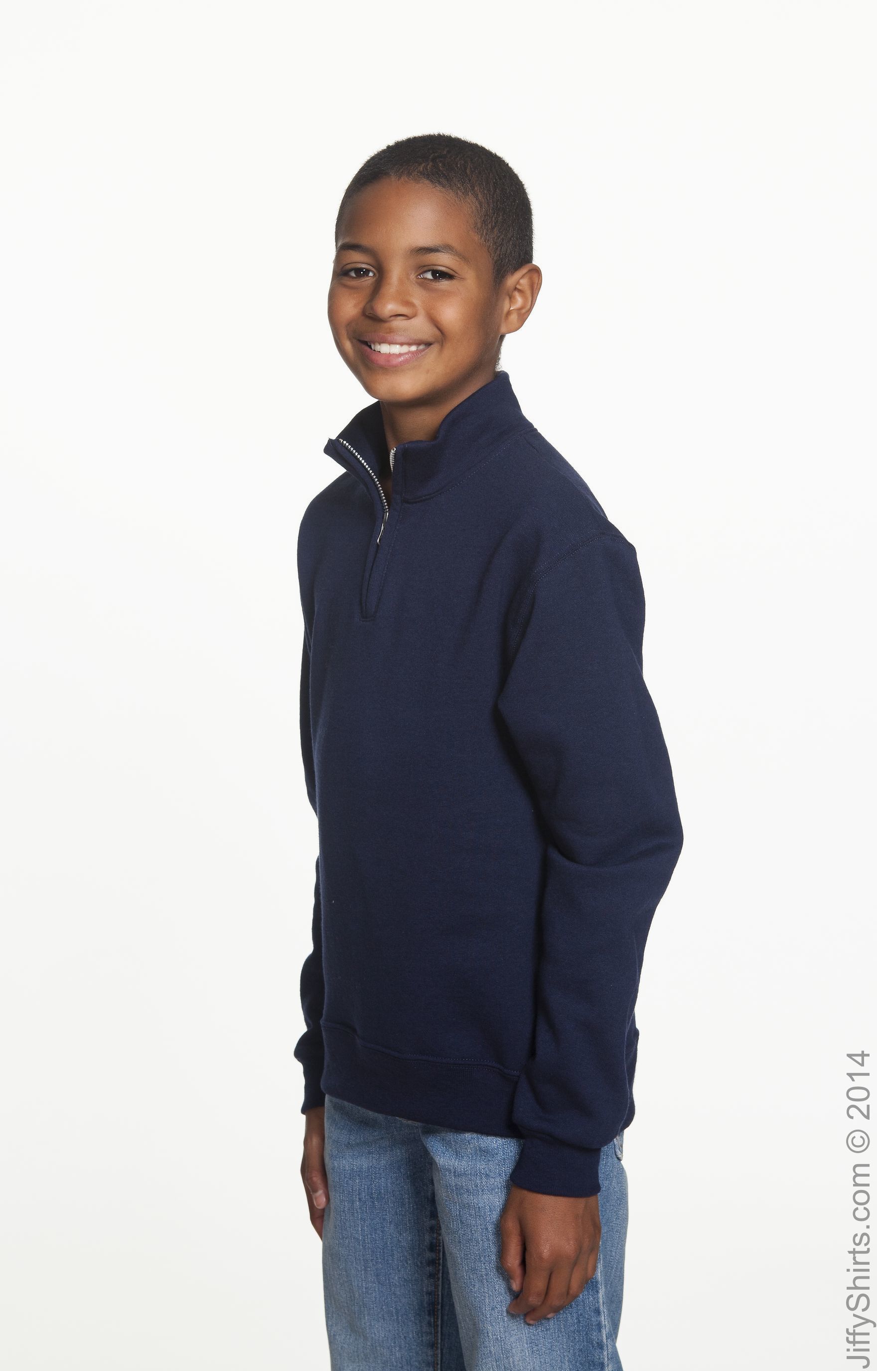 Quarter-Zip Cadet Collar Sweatshirt 