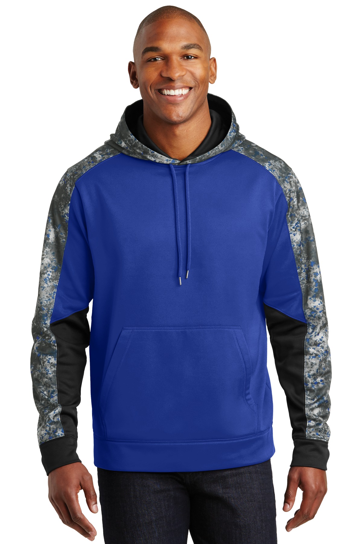 Sport Tek St231 Sport Wick Mineral Freeze Fleece Colorblock Hooded