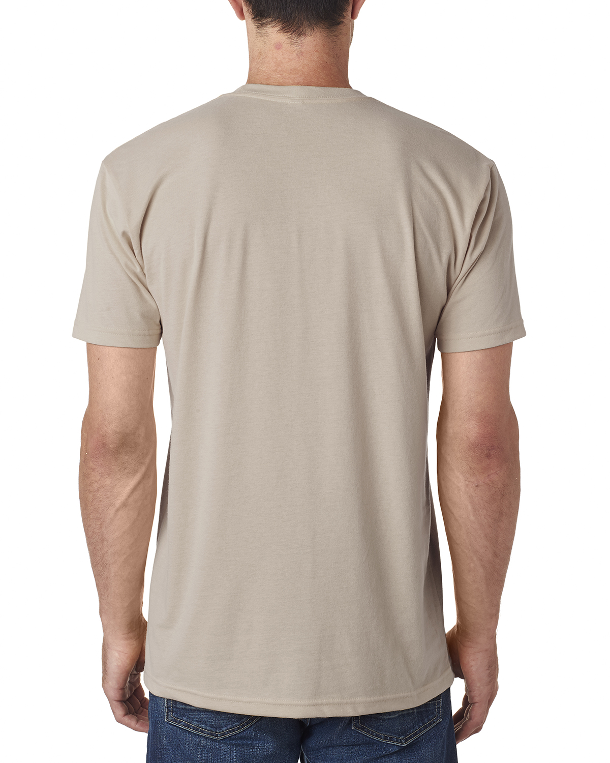 Next Level 6410 Sand Men's Sueded Crew 