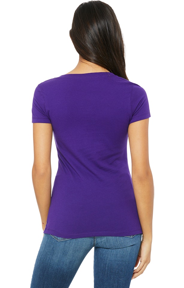 Download Bella + Canvas B6035 Team Purple Ladies' Jersey Short ...
