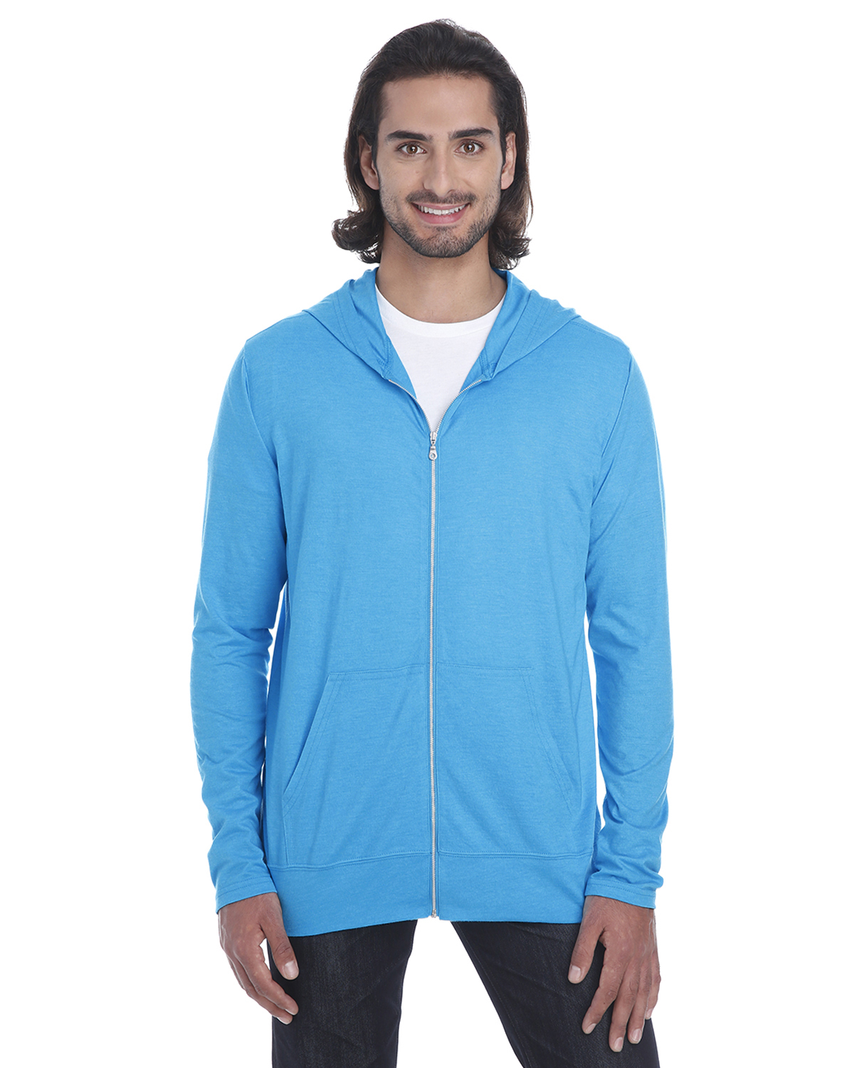 caribbean blue fleece jacket
