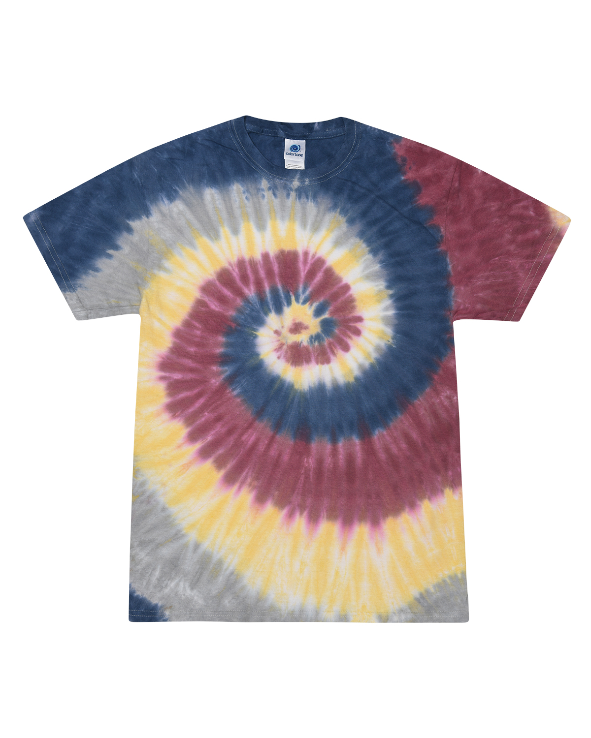 Flo Blue Pink Tie-Dye T-Shirts Adult Colortone