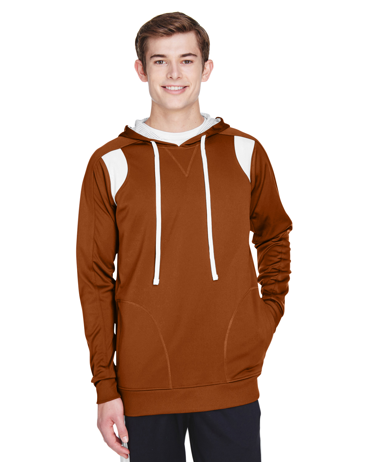 blank orange hoodie