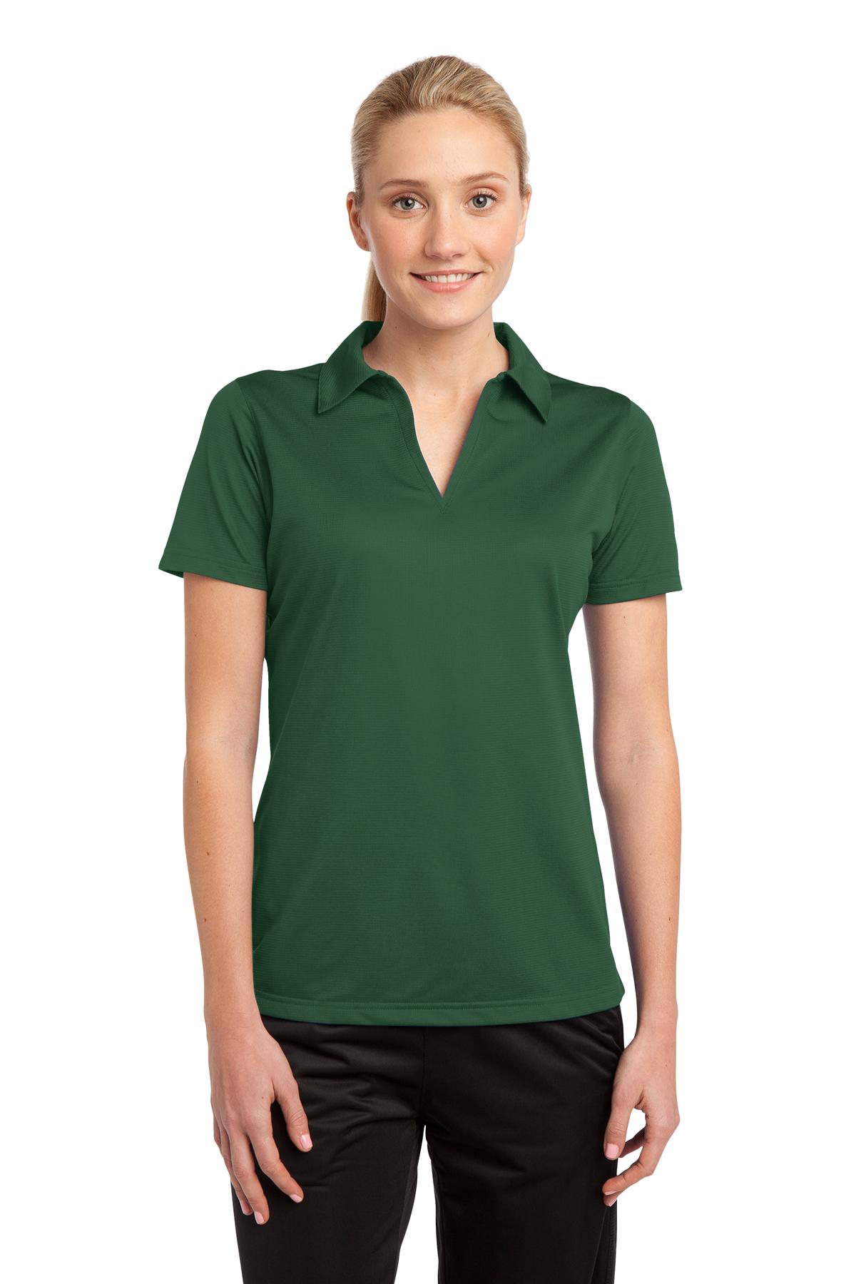 women's forest green polo shirts