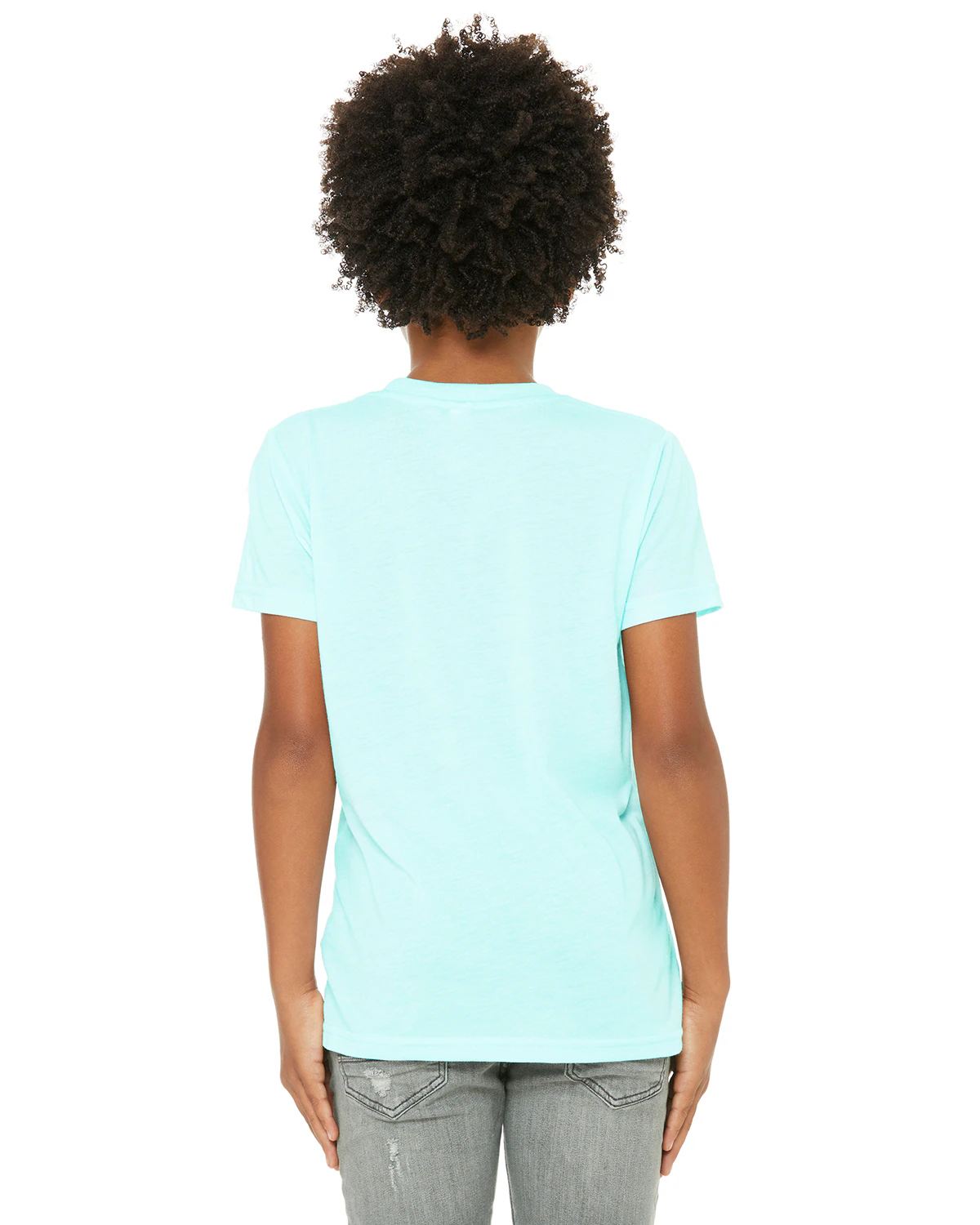 bella canvas ice blue triblend
