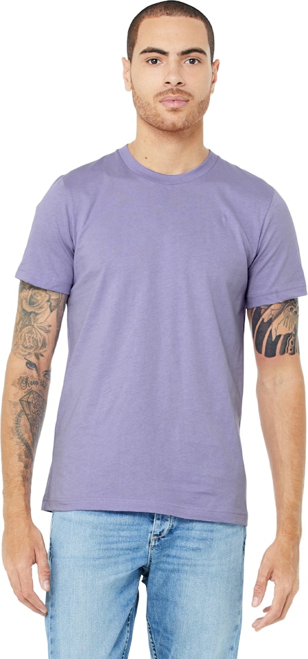 Bella Canvas 3001c Dark Lavender Unisex Jersey T Shirt | Jiffy Shirts