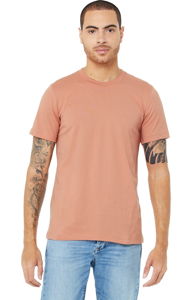 Bella Canvas 3001c Terracotta Unisex Jersey T Shirt | Jiffy Shirts