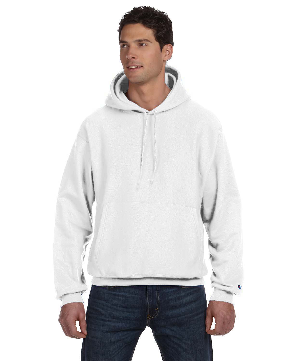 champion white pullover hoodie