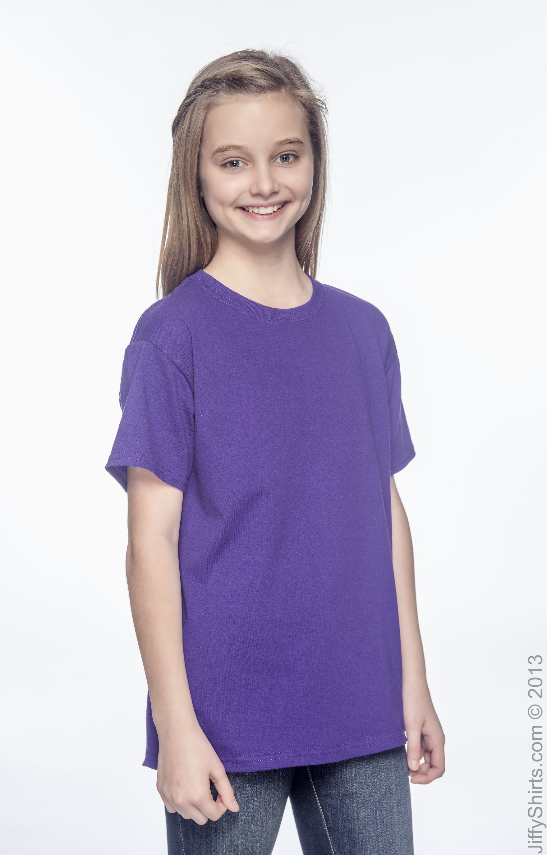 Gildan G200B Purple Youth Ultra Cotton® 6 oz. T-Shirt